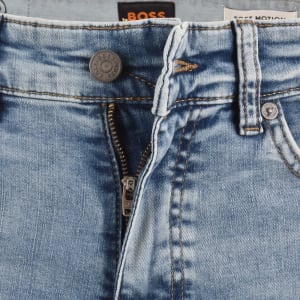 Image number 5 for BOSS Delaware Slim Fit Jeans Light Blue