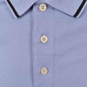 Image number 4 for Lyle And Scott Tipped Polo T Shirt Blue