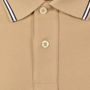 Image number 4 for Gant Colour Block Polo T Shirt Evening Blue