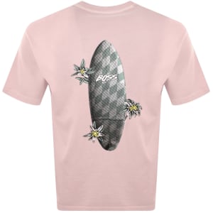 Image number 5 for BOSS Surf Washed T Shirt Pink
