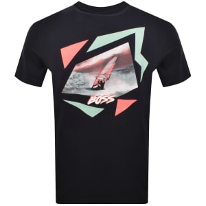 Image number 5 for BOSS Movement T Shirt Dark Blue