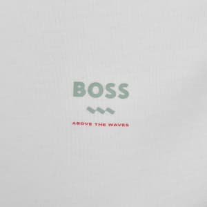 Image number 4 for BOSS TGroove Logo T Shirt White