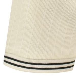 Image number 4 for Fred Perry Ribbed Jersey T Shirt Cream