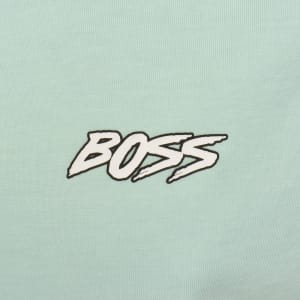 Image number 4 for BOSS Surf Washed T Shirt Aqua Green