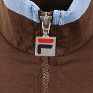 Image number 4 for Fila Giovanni Zip Track Top Cream