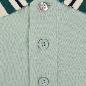 Image number 4 for Fila Achille Heritage Tape Polo T Shirt Green