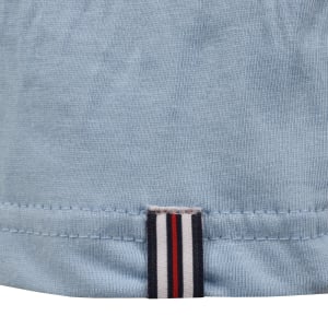 Image number 5 for Fila Marconi Ringer T Shirt Frozen Fjord Blue