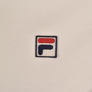 Image number 4 for Fila Silvio Simple T Shirt Cream
