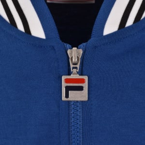 Image number 4 for Fila Settanta Zip Track Top Blue