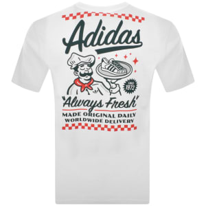 Image number 4 for adidas Originals Loose Graphic T Shirt White