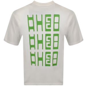 Image number 5 for HUGO Blue Nunarix T Shirt Off White