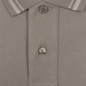 Image number 4 for Tommy Jeans Tipped Polo T Shirt Brown