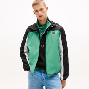 Image number 5 for Tommy Jeans Outdoor Shell Jacket Bahama Green