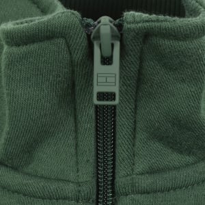 Image number 4 for Tommy Jeans Quarter Zip Sweatshirt Green