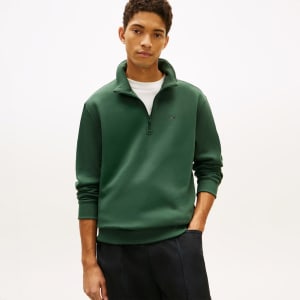 Image number 5 for Tommy Jeans Quarter Zip Sweatshirt Green