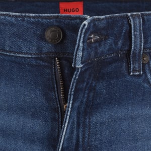 Image number 5 for HUGO 708 Slim Jeans Mid Wash Blue