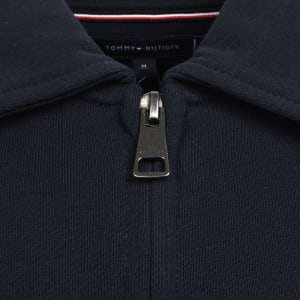 Image number 4 for Tommy Hilfiger Full Zip Sweatshirt Desert Sky Navy