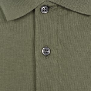 Image number 4 for Calvin Klein Refined Pique Polo T Shirt Green