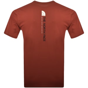 Image number 5 for The North Face Vertical Logo T Shirt Red