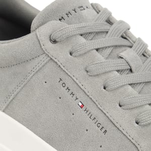 Image number 4 for Tommy Hilfiger Court Suede Trainers Universal Grey