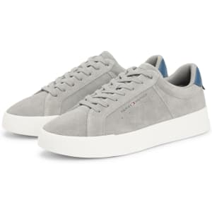 Image number 5 for Tommy Hilfiger Court Suede Trainers Universal Grey