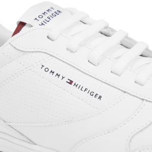 Image number 4 for Tommy Hilfiger Leather Trainers White