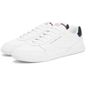 Image number 5 for Tommy Hilfiger Leather Trainers White