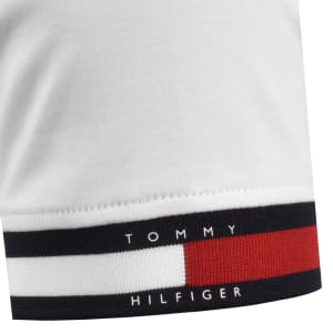 Image number 4 for Tommy Hilfiger Logo Polo T Shirt White
