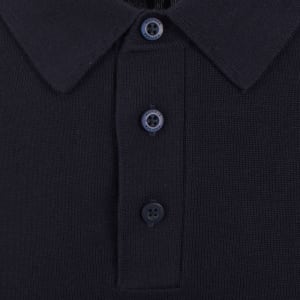 Image number 4 for Tommy Hilfiger Knit Polo T Shirt Navy
