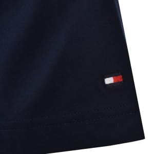 Image number 4 for Tommy Hilfiger Script Monogram T Shirt Navy