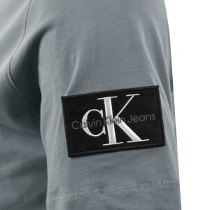 Image number 4 for Calvin Klein Jeans Badge T Shirt Steel Grey