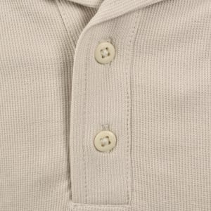 Image number 4 for Calvin Klein Jeans Easy Micro Waffle Polo Beige