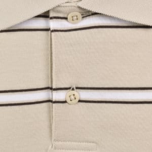 Image number 4 for Calvin Klein Jeans 16S Jersey Stripe Polo Beige