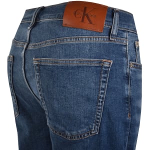Image number 4 for Calvin Klein Jeans Slim Fit Denim Shorts Blue
