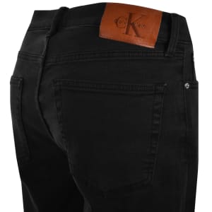 Image number 4 for Calvin Klein Jeans Slim Fit Denim Shorts Black