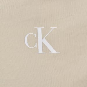 Image number 4 for Calvin Klein Jeans Monologo T Shirt Beige
