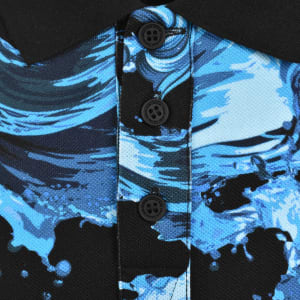 Image number 4 for Versace Jeans Couture Print Polo T Shirt Black