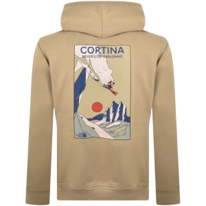 Image number 5 for The North Face Mountain Celebration Hoodie Beige