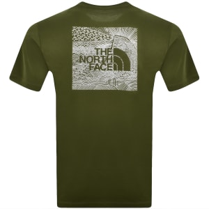 Image number 5 for The North Face Box Celebration T Shirt Green