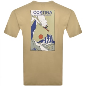 Image number 5 for The North Face Mountain Celebration T Shirt Beige