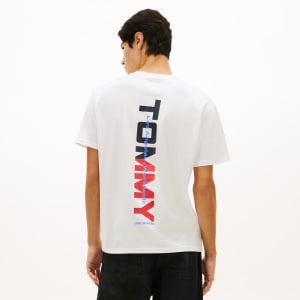 Image number 5 for Tommy Jeans Backprint T Shirt White