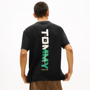 Image number 5 for Tommy Jeans Backprint T Shirt Black
