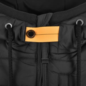 Image number 5 for Parajumpers Nylon Hooded Jacket Black