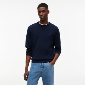 Image number 4 for Tommy Jeans Slim Fit Jumper Navy