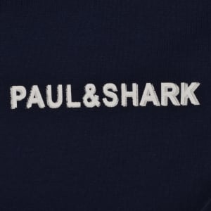 Image number 4 for Paul And Shark Printed Logo T Shirt Navy