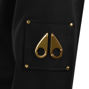 Image number 4 for Moose Knuckles Snyder Zip Hoodie Black