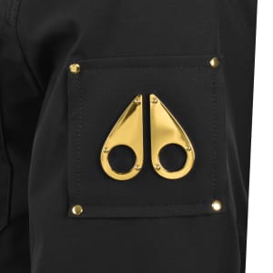 Image number 4 for Moose Knuckles Jacques Gold Overshirt Black