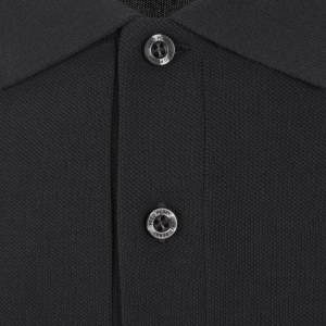 Image number 4 for Fred Perry Jacquard Cuff Polo Anchor Grey