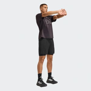 Image number 4 for adidas Sportswear Run ESS 21 Shorts Black