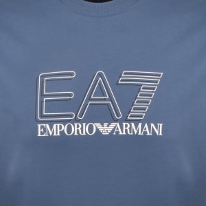 Image number 4 for EA7 Emporio Armani Logo Sweatshirt Blue